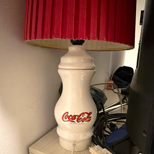 Coca cola tischlampe mit rotem - tischlampe,