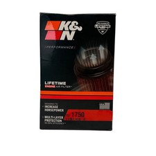K&N RU-1750 KFZ und Motorrad Gummi Universalluftfilter