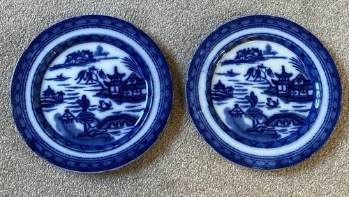 Antiker canton teller blau - canton,
