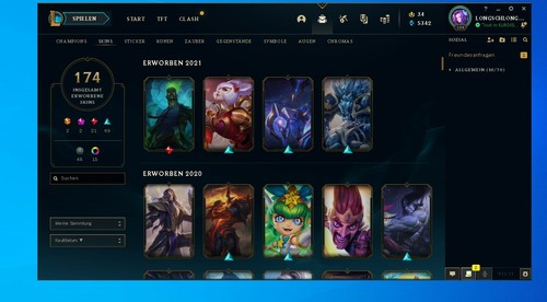 Stacked lol account 188skins - lol,