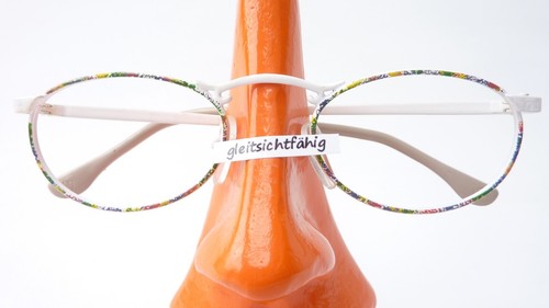 Ovale metall brille weiß - brille,