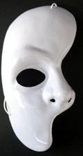 Weiße Halbmaske Phantommaske