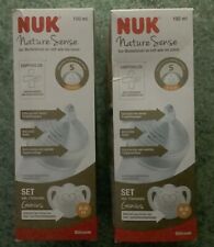 2 x NUK Nature Sense Trinkflasche Neu