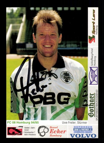 Uwe freiler autogrammkarte - uwe, fc