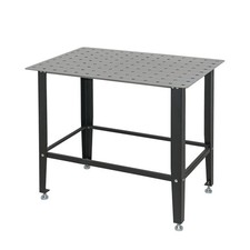 Schweißtisch Werkbank Arbeitstisch 91,5x61x80 cm Stahl 200 kg mit Lochplatte D16