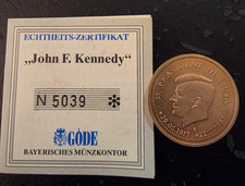 John F. Kennedy - Gedenkmünze