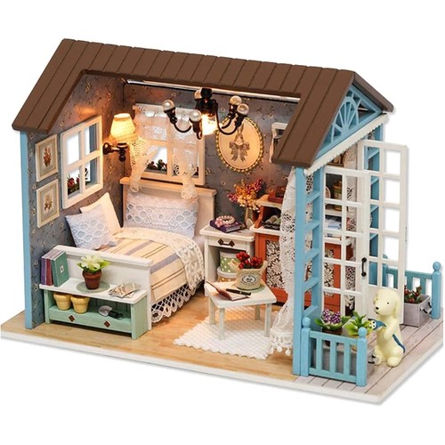 Diy puppenhaus holz miniatur - puppenhaus,