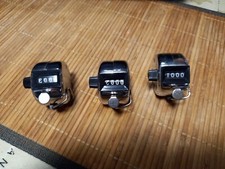 Mechanischer Hand Tally Zahlenzähler Klick Clicker 4-stelliges Zählen manuell x 3