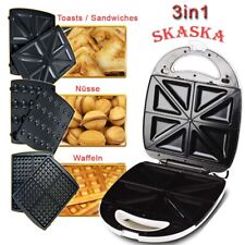 GEBRAUCHT 3in1 Waffelautomat Nussbäcker Sandwich-Maker Waffeln oreshki Nüsse 24