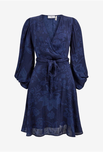Guess damen wickelkleid blau - wickelkleid, s