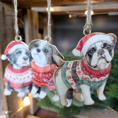 Weihnachten deko bulldogge - 3,