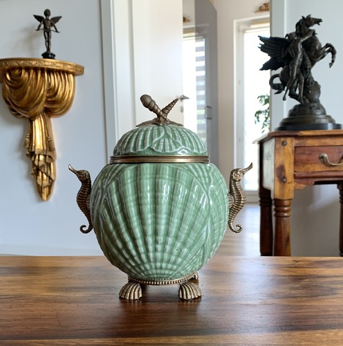 Porzellan bronze dose - bronze,
