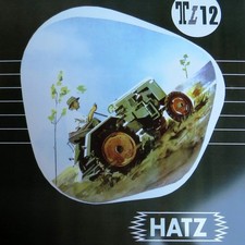 HATZ Diesel Traktor Altes Blechschild Ruhstorf um 1990 Schlepper OVP u. MAKELLOS