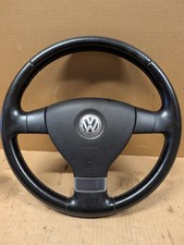 Lederlenkrad  Schwarz  VW Polo 9N3 OE VW 6Q0419091AF Lenkrad (Leder)