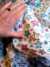 VINTAGE 1980er BAUMWOLLSTOFF