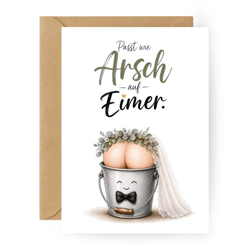 Hochzeitskarte mit umschlag - mit,