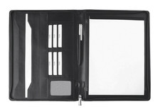 EUROSTYLE Schreibmappe A4 aus echtem Leder – edle Konferenzmappe - UVP 89,99€ -+