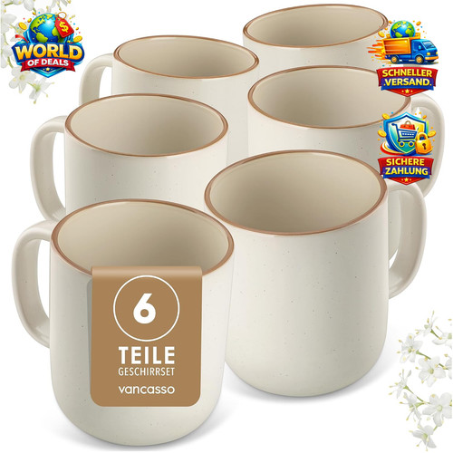 Kaffeetassen set 6er große - set,