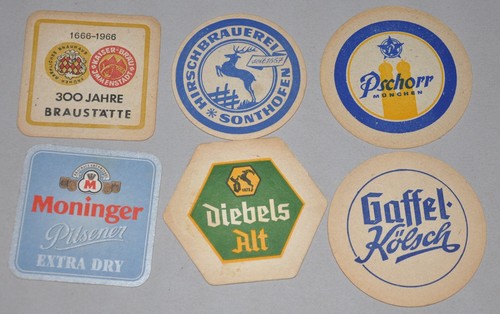 Alte bierdeckel hirsch - 6,