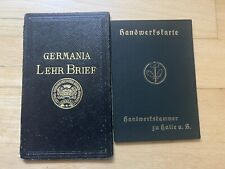 Lehrbrief / Gesellenprüfung / Meisterbrief handschriftlich, Handwerk 1920 / 1930