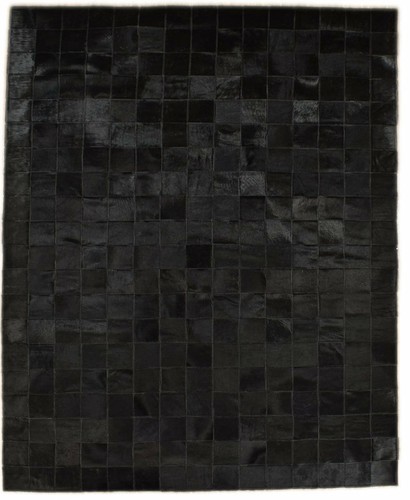 Kuhfell teppich schwarz - kuhfell,