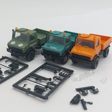 3 Stk. Roco H0 Unimog Schwarz