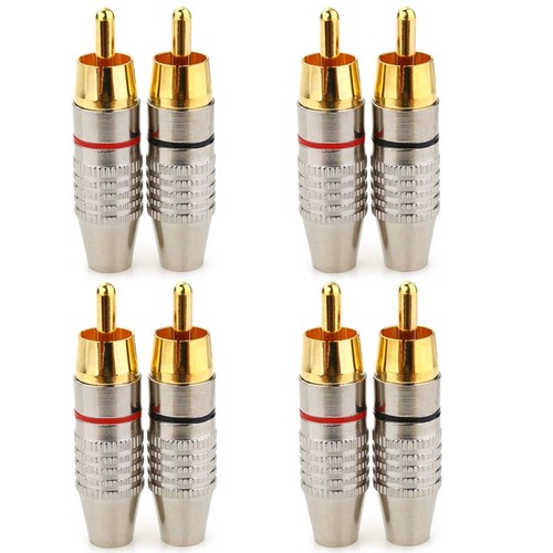 Rca stecker lautsprecher - 8x,