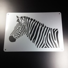 A4 Schablone Zebra Afrika