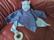 Sterntaler Schmusetuch Kuscheltuch Nilpferd Norbert in Groß mit Rasselfunktion