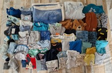 #7 Paket Baby Kleidung Junge 74/80 - 63 Teile Hose Schlafsack Jacke Shirt Body