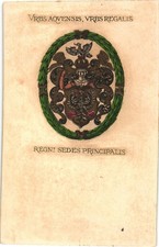 AK Wappen Königliche Stadt, Hauptsitz des Königreichs, Künstler, Kleinformat