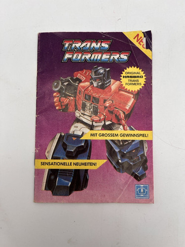 Transformers booklet 1989 - g1,