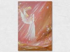 Kunstfoto, Wandbild: "Einen Engel getroffen" Engelbild Spirituelle Wanddeko