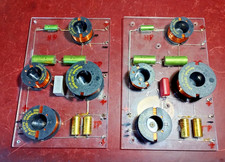 2 hochwertige  3 Wege FREQUENZWEICHEN, Intertechnik Luftspulen, WIMA, ERO