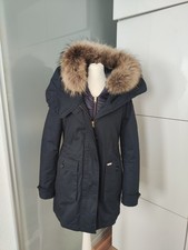 Woolrich Daunenparka 3 in 1 blau Echtfell S/36