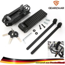 Faltschloss mit Halterung Fahrrad Fahrradschloss Klappschloss Gliederschloss DE