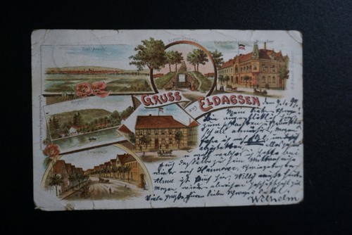 Eldagsen springe litho 1899 - ak,