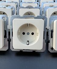 GUTER ZUST. Berker Modul 2 Steckdose 24764 Blende 21772 cremeweiß glänzend weiß