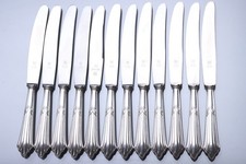 12 Menümesser Dessertmesser WMF Silberbesteck Fächerdekor Nr.900 Fächermuster