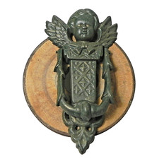 Türklopfer Jugendstil Engel Reproduktion aus Gusseisen versandkostenfrei ca.20cm