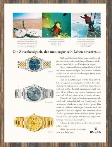 Rolex uhren reklame - rolex,