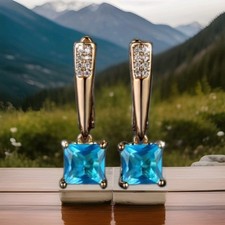 Damen Hängeohrringe 18 Karat