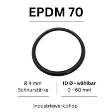 O-Ring EPDM 70 ID 0-60 x 4 mm