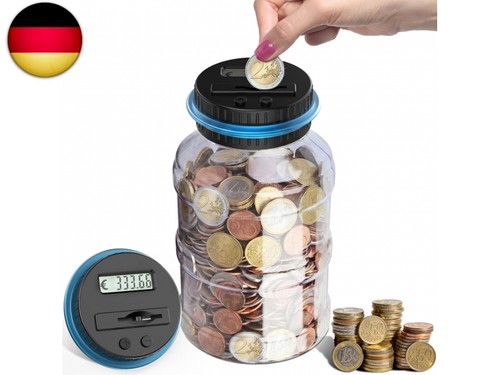 Digitale spardose mit zähler - spardose,