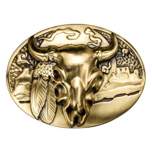 Messing buckle bison - buckle,, bison-