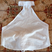 Neckholder Top in Weiß von New light Fashion - Größe L - Länge 52 cm