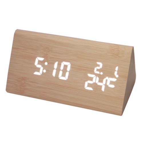 Digitale holz tischuhr usb - digitale,