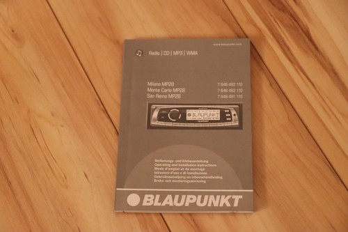 Bedienungsanleitung blaupunkt - bedienungsanleitung,