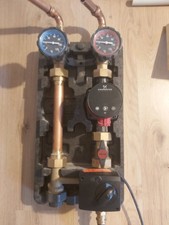 Optiline Pumpengruppe DN 25-3-Wege Mischer mit Alpha 2 25-60 1 Jahr Alt Rechnung