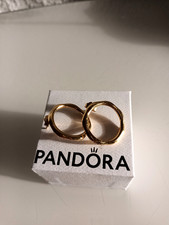 Pandora Silber vergoldete Ohrringe - neuwertiger Zustand!